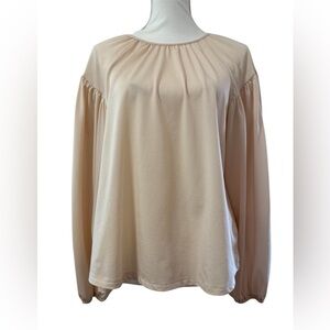A NEW DAY Chic Beige Women's Blouse
